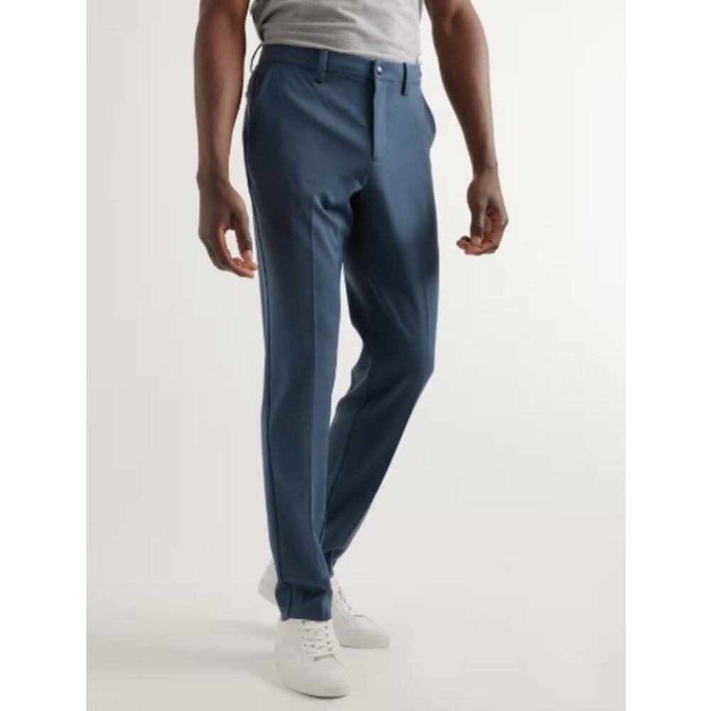 NWT Quince Men's Ultra-Stretch 24/7 Smart Chino Ocean Blue 34 Waist 28 Inseam
